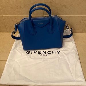Givenchy Antigona Blue Handbag